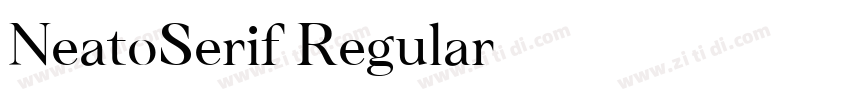 NeatoSerif Regular字体转换